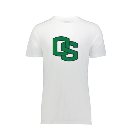 [FTSCUBWH-AS-LOGO3] Decker Men's Tri-Blend T-Shirt - Short Sleeve (Adult S, White, Logo 3)