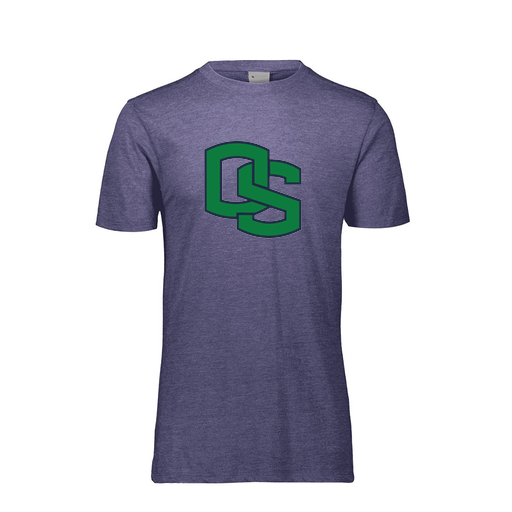 [FTSCUBRY-AS-LOGO3] Decker Men's Tri-Blend T-Shirt - Short Sleeve (Adult S, Royal, Logo 3)