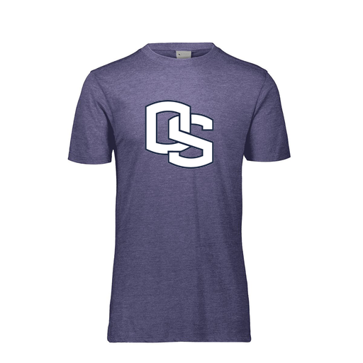 [FTSCUBNV-YS-LOGO2] Decker Youth Tri-Blend T-Shirt - Short Sleeve (Youth S, Navy, Logo 2)