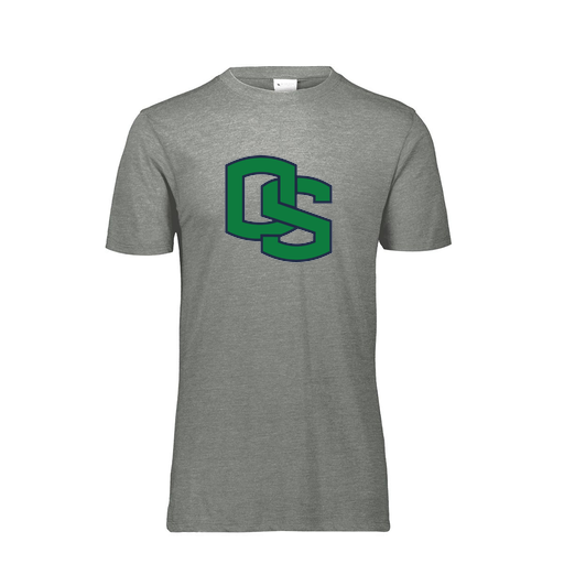 [FTSCUBGY-YS-LOGO3] Decker Youth Tri-Blend T-Shirt - Short Sleeve (Youth S, Gray, Logo 3)