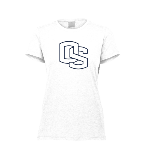 [FTSCUBWH-FAXS-LOGO2] Decker Women's Tri-Blend T-Shirt - Short Sleeve (Female Adult XS, White, Logo 2)