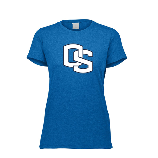 [FTSCUBRY-FAXS-LOGO2] Decker Women's Tri-Blend T-Shirt - Short Sleeve (Female Adult XS, Royal, Logo 2)