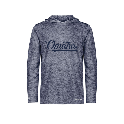 [FOLHCGNV-AS-LOGO1] Decker Men's Charge Hoodie (Adult S, Navy, Logo 1)