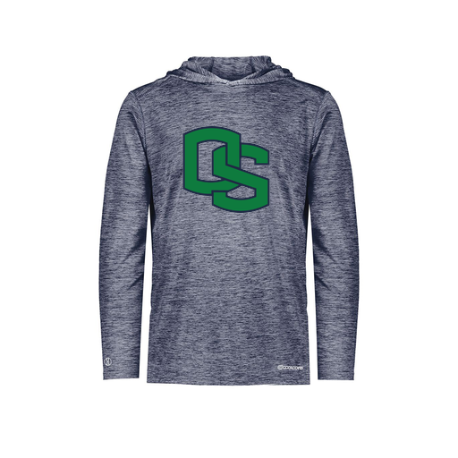 [FOLHCGNV-AS-LOGO3] Decker Men's Charge Hoodie (Adult S, Navy, Logo 3)