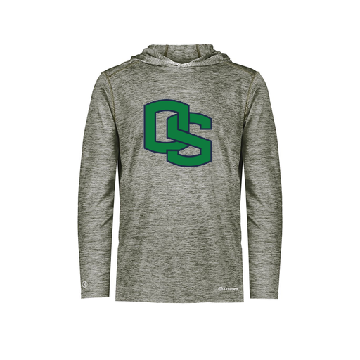 [FOLHCGGY-AS-LOGO3] Decker Men's Charge Hoodie (Adult S, Gray, Logo 3)