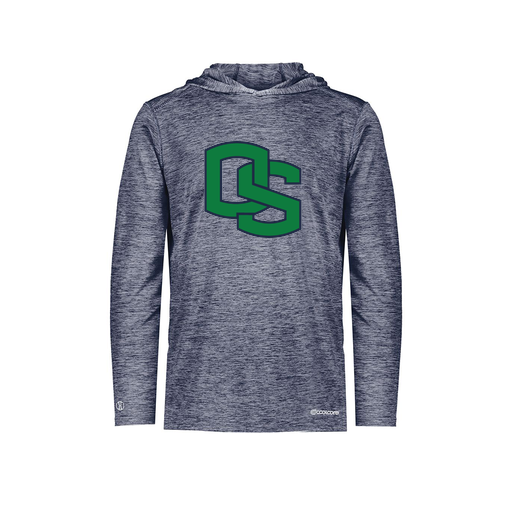 [FOLHCGNV-YS-LOGO3] Decker Youth Charge Hoodie (Youth S, Navy, Logo 3)