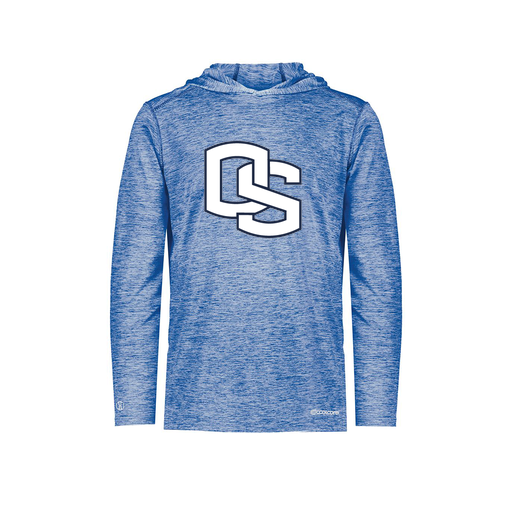 [FOLHCGRY-YS-LOGO2] Decker Youth Charge Hoodie (Youth S, Royal, Logo 2)