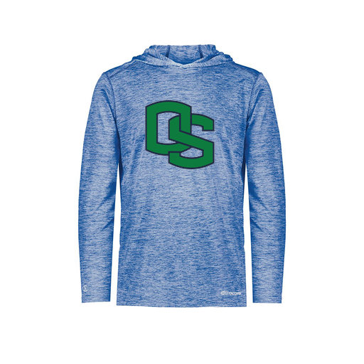 [FOLHCGRY-YS-LOGO3] Decker Youth Charge Hoodie (Youth S, Royal, Logo 3)