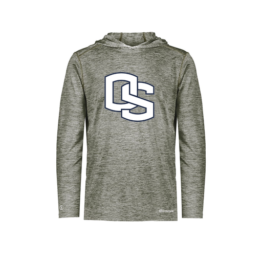 [FOLHCGGY-YS-LOGO2] Decker Youth Charge Hoodie (Youth S, Gray, Logo 2)