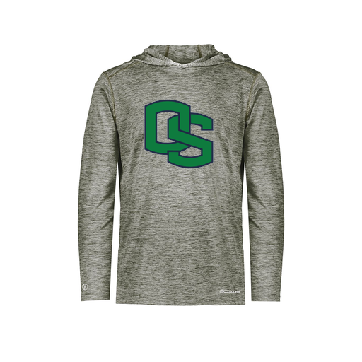 [FOLHCGGY-YS-LOGO3] Decker Youth Charge Hoodie (Youth S, Gray, Logo 3)