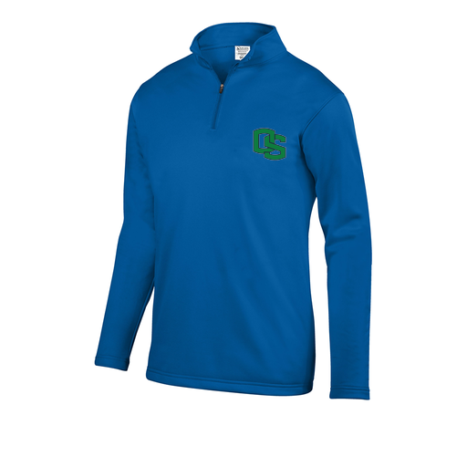 [FOLQFFRY-YS-LOGO3] Decker Youth FlexFleece 1/4 Zip (Youth S, Royal, Logo 3)